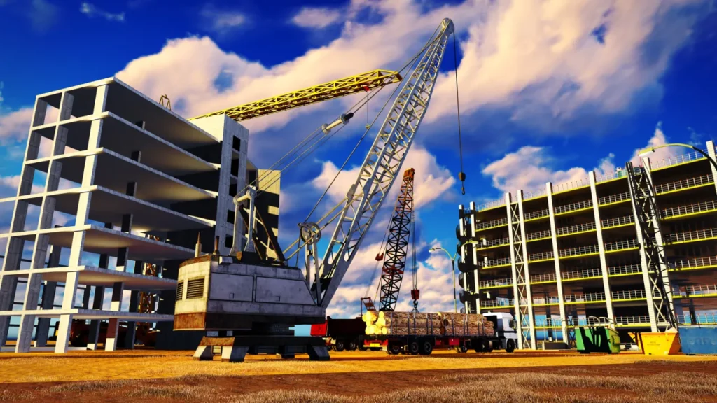 a large-scale real estate project or construction site